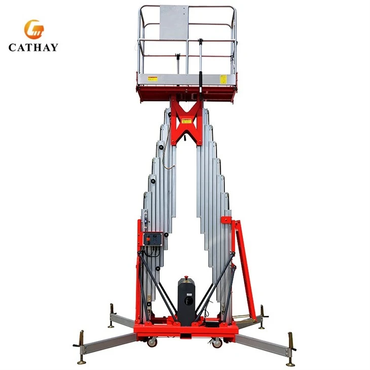 High End Dual Mast Aluminum Lift