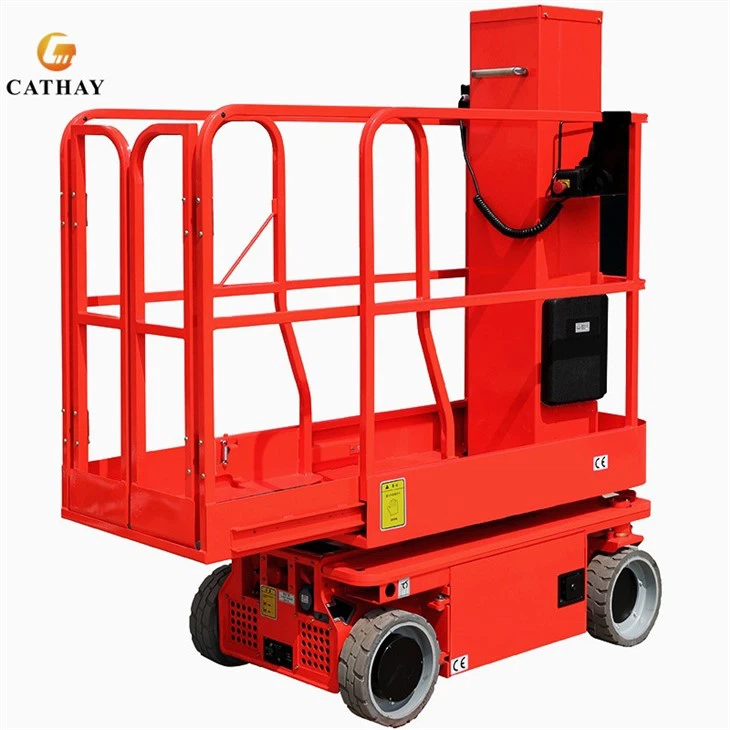 Hydraulic Telescopic Man Driving Single Mast Lift